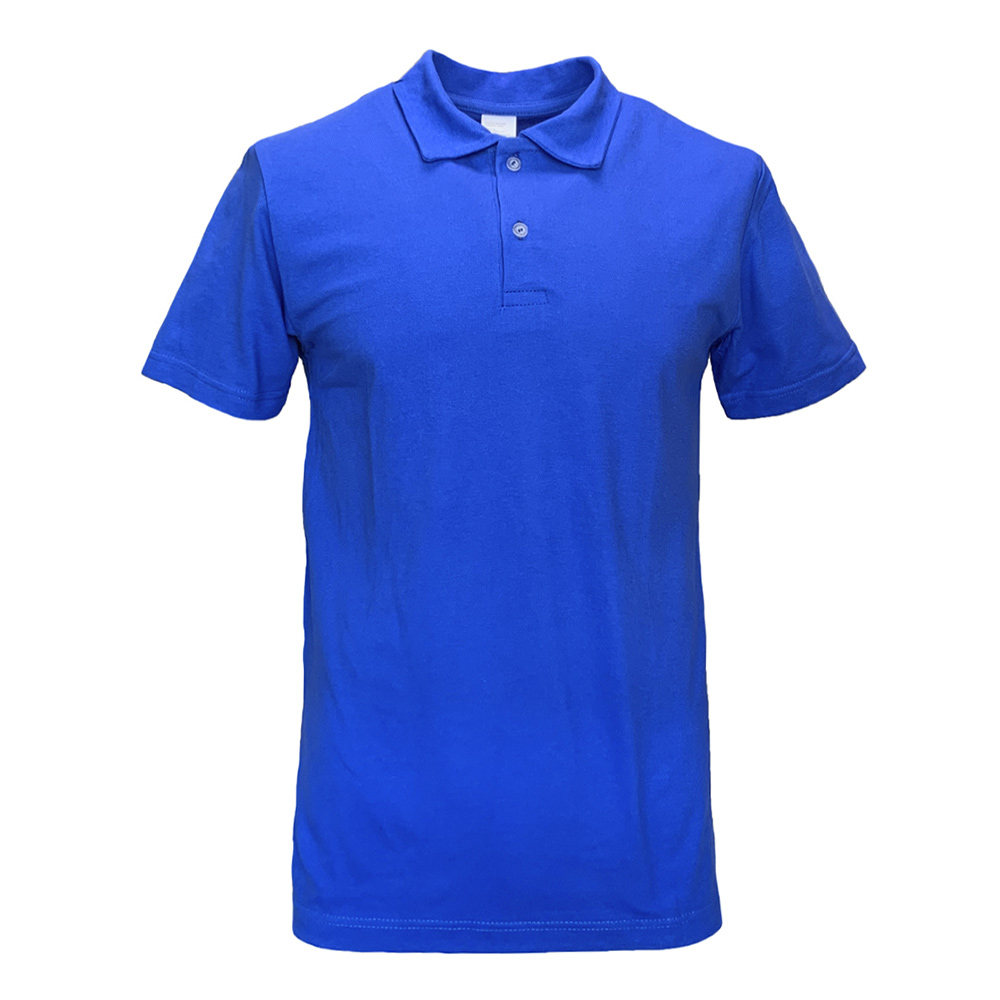 Рубашка-поло Спрут 46 васильковая мужская поглощающая рубашка с коротким рукавом и отложным воротником на пуговицах