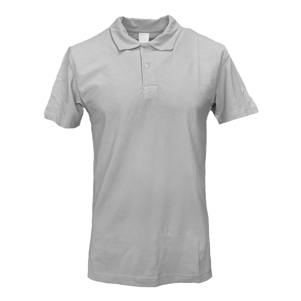 Рубашка-поло Спрут 46 серая мужская летняя рубашка поло с коротким рукавом с отложным воротником