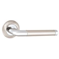 Ручка дверная Punto Rex круглая розетка (матовый никель/хром)