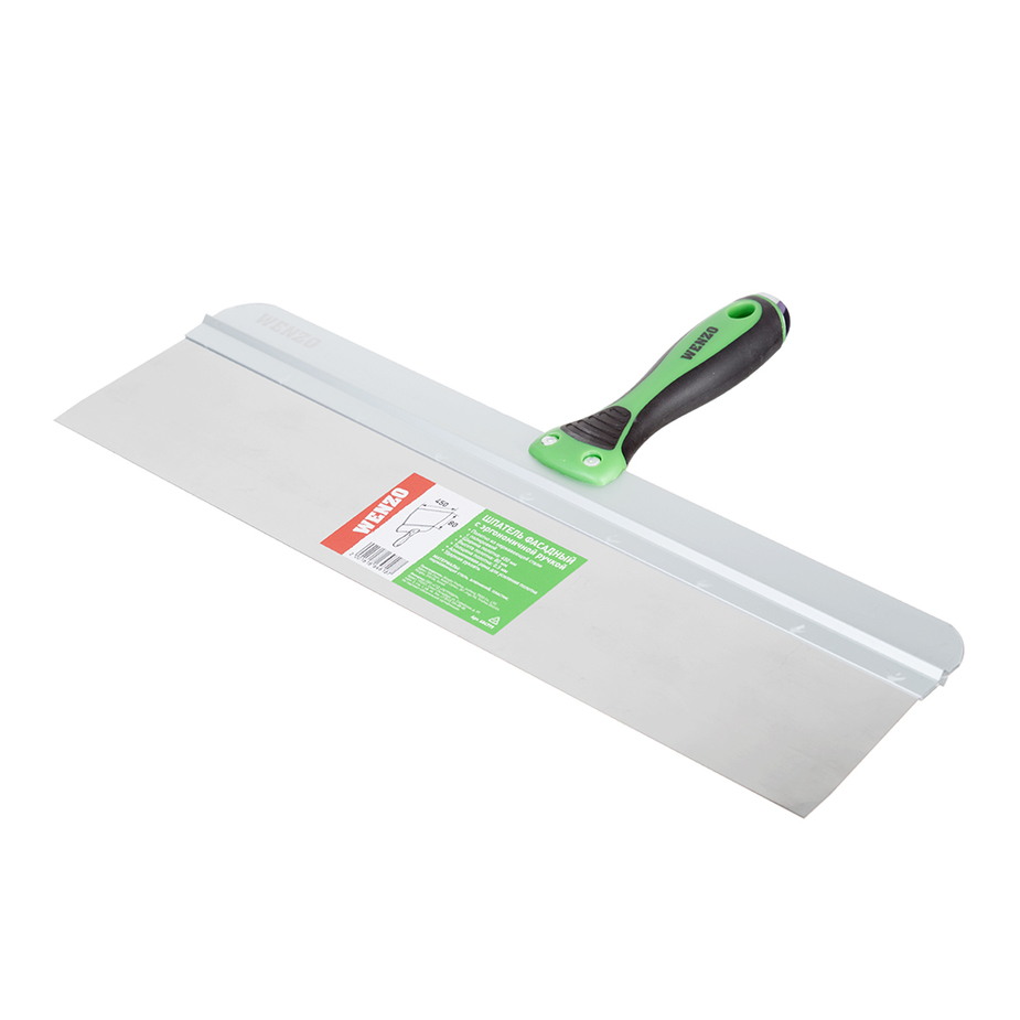 Шпатель фасадный Wenzo 450 мм с эргономичной ручкой и широким полотном ...