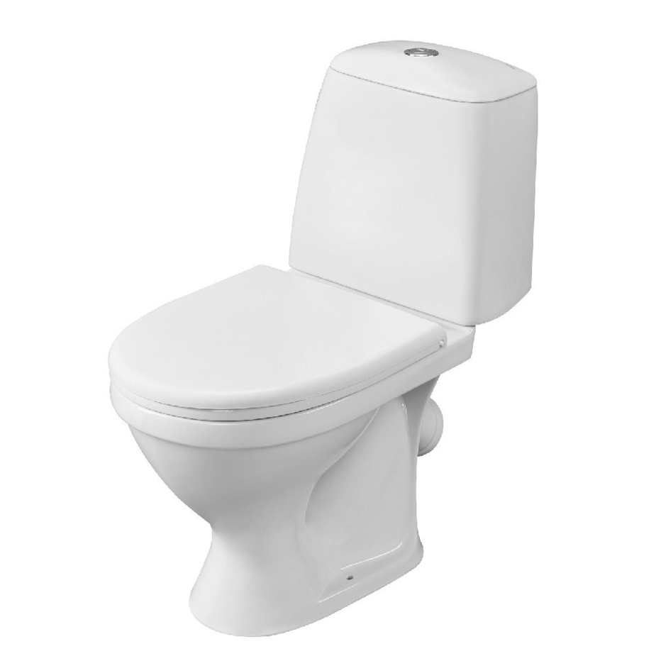Унитаз-компакт Santeri Соната с косым выпуском с сиденьем полипропилен ...