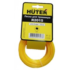 Леска для триммера Huter (R2015) круг 2,0 мм x 15 м желтая