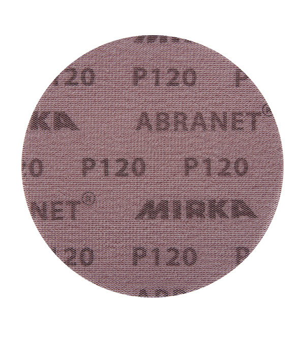 Диск шлифовальный Mirka Abranet d125 мм P120 на липучку сетчатая основа (5 шт.) диск шлифовальный mirka abranet d225 мм p180 на липучку сетчатая основа 3 шт