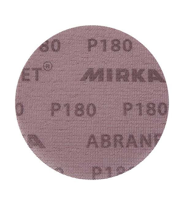 Диск шлифовальный Mirka Abranet d125 мм P180 на липучку сетчатая основа (5 шт.) диск шлифовальный mirka antistatic d125 мм p180 на липучку бумажная основа 5 шт
