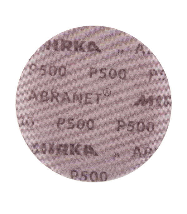Диск шлифовальный Mirka Abranet d125 мм P500 на липучку сетчатая основа (5 шт.) диск шлифовальный mirka abranet d125 мм p180 на липучку сетчатая основа 5 шт