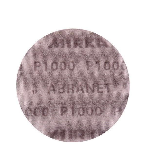 Диск шлифовальный Mirka Abranet d125 мм P1000 на липучку сетчатая основа (5 шт.) диск шлифовальный mirka abranet d225 мм p180 на липучку сетчатая основа 3 шт