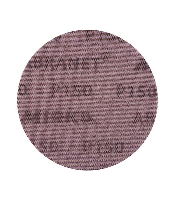 Диск шлифовальный Mirka Abranet d150 мм P150 на липучку сетчатая основа (5 шт.) диск шлифовальный mirka abranet d225 мм p180 на липучку сетчатая основа 3 шт