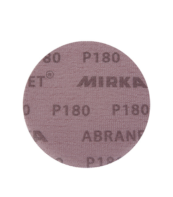 Диск шлифовальный Mirka Abranet d150 мм P180 на липучку сетчатая основа (5 шт.) диск шлифовальный mirka antistatic d125 мм p180 на липучку бумажная основа 5 шт