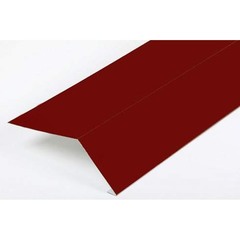 Планка карнизная для металлочерепицы 100x69 мм 2 м красно-коричневый RAL 3011