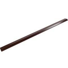 Планка карнизная для металлочерепицы 100x69 мм 2 м коричневый шоколад RAL 8017