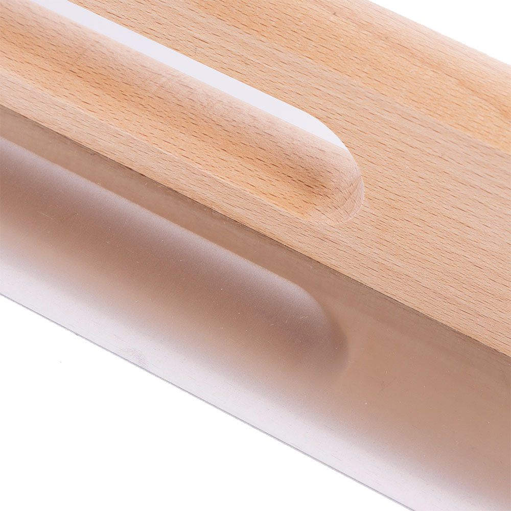 фото Гладилка плоская wenzo (777230) 380х130 мм для клея и штукатурки с деревянной ручкой