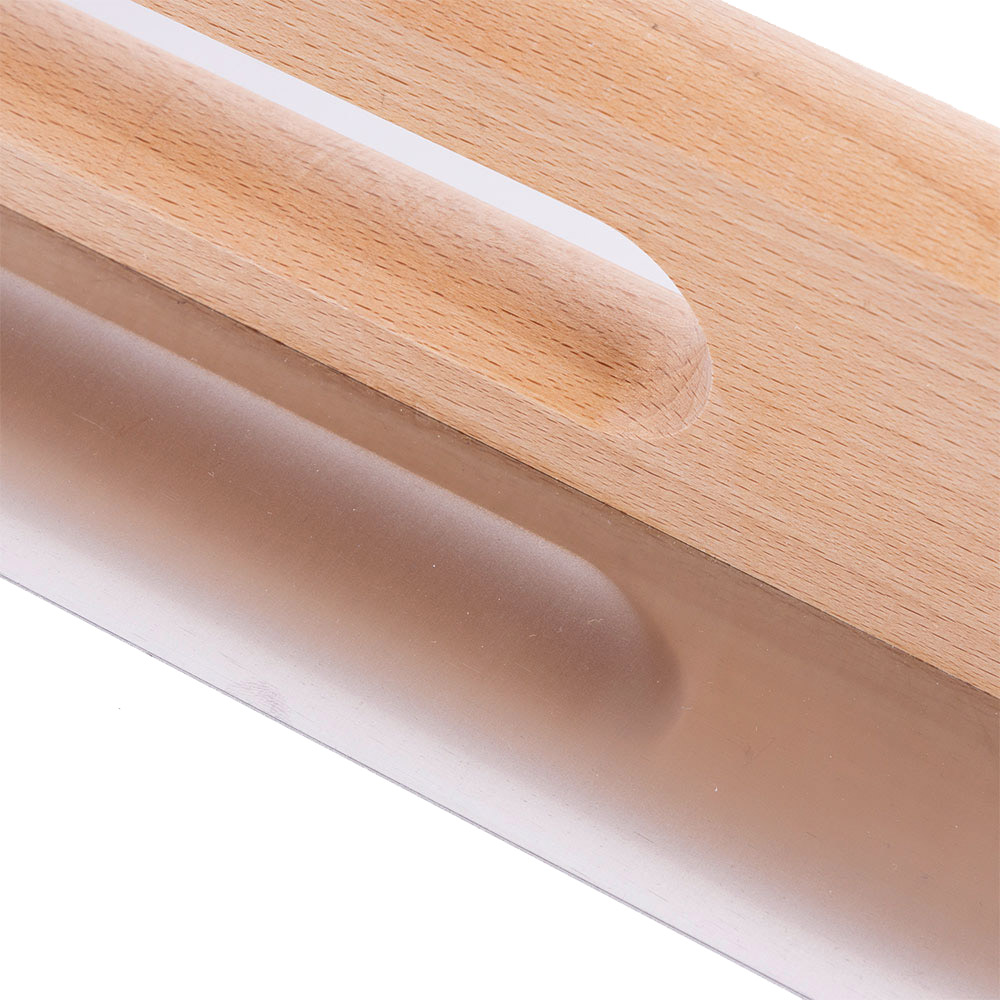 фото Гладилка плоская wenzo (777231) 480х130 мм для клея и штукатурки с деревянной ручкой