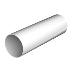 Труба водосточная Технониколь пластиковая d82 мм 3 м белая RAL 9003