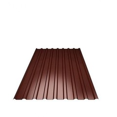 Профнастил C8 1,2x2 м 0,4 мм коричневый шоколад RAL 8017