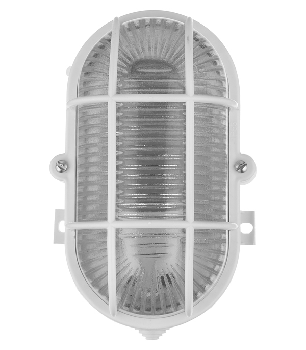 Светильник накладной НПБ E27 60 Вт IP54 белый с решеткой (SV0101-0001)