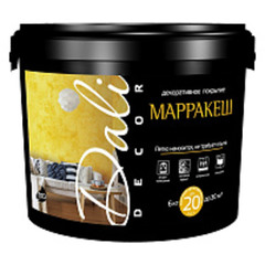 Штукатурка декоративная Dali-decor марракеш белая перламутр 6 кг