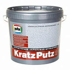 Штукатурка декоративная Jobi kratzputz зернистый 1,5 мм 16 кг