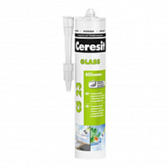 Герметик силиконовый Ceresit CS23 для окон и стекол прозрачный 280 мл