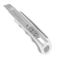 Нож строительный КМ 18 мм с ломающимся лезвием пластиковый корпус