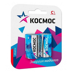 Элемент питания алкалиновый КОСМОС, LR14 BL2