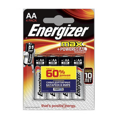 Элемент питания алкалиновый Energizer MAX, LR6/316 BL4 АА