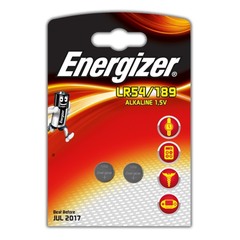 Элемент питания алкалиновый Energizer Alkaline LR54/189 G10, BL2