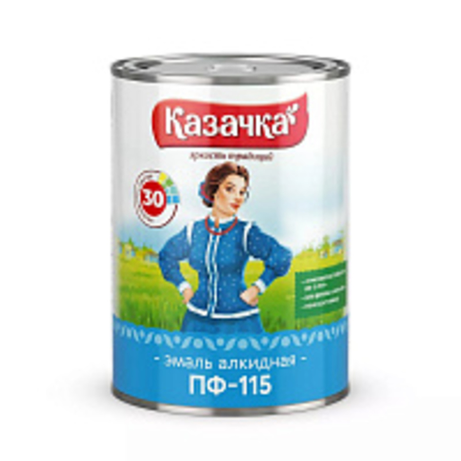Эмаль Казачка ПФ-115 бежевая глянцевая 0,9 кг — купить в Петровиче в ...