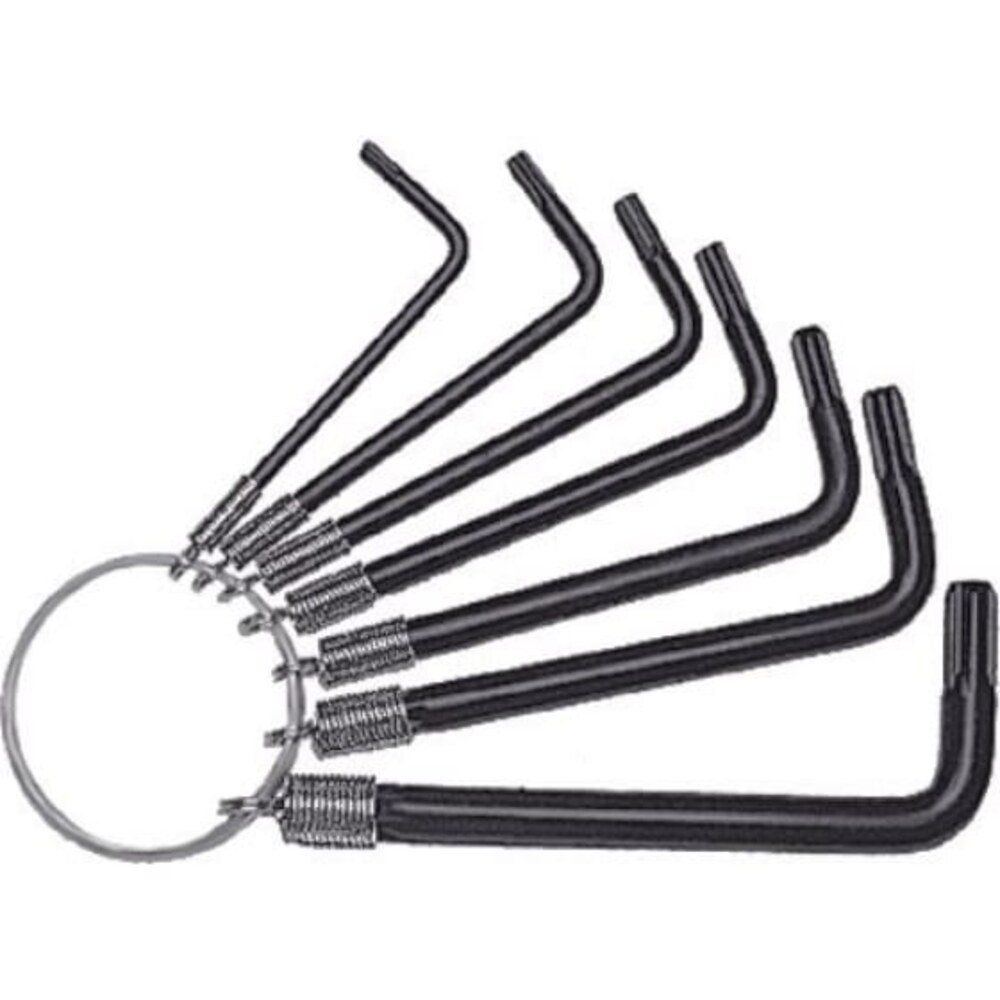 Ключ звездочка Torx курс Т9-Т40 на кольце (8 шт.) (64006) — купить в ...