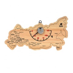 Термометр Банные Штучки карта России 22х11х2,5 см