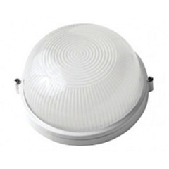 Светильник термостойкий Navigator круг белый без решетки ЛОН 94 802 NBL-R1 60 Вт E27 IP54
