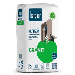 Клей для керамогранита и камня Bergauf Granit 25 кг