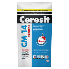 Клей для плитки Ceresit CM 14 Express 5 кг