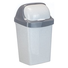 Контейнер для мусора Idea Ролл Топ 9 л мрамор (М2465/14)