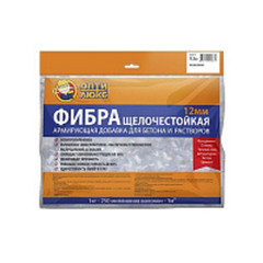Фибра Оптилюкс для бетона щелочестойкая 12 мм 0,6 кг