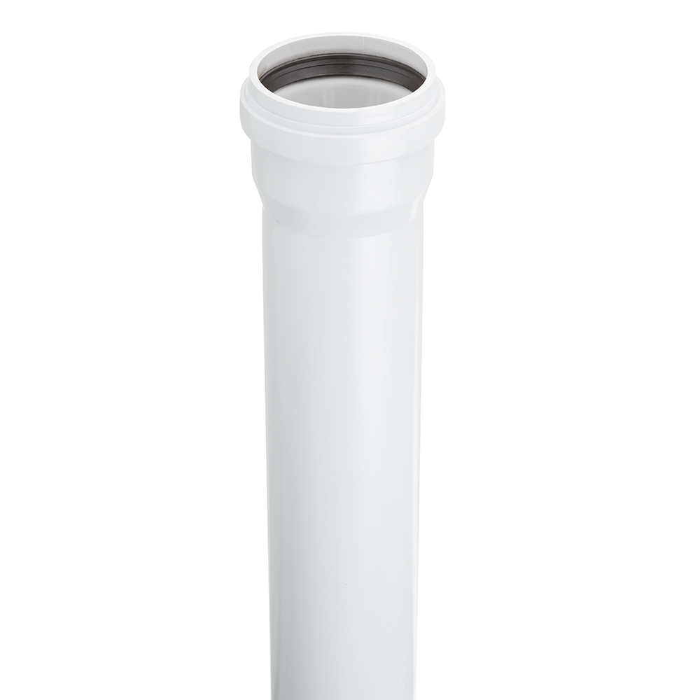 фото Труба канализационная ostendorf skem d110х1000 мм пластиковая шумопоглощающая для внутренней канализации