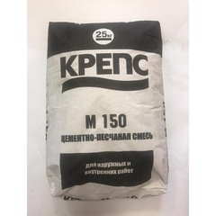 Смесь цементно-песчаная Крепс М150 25 кг