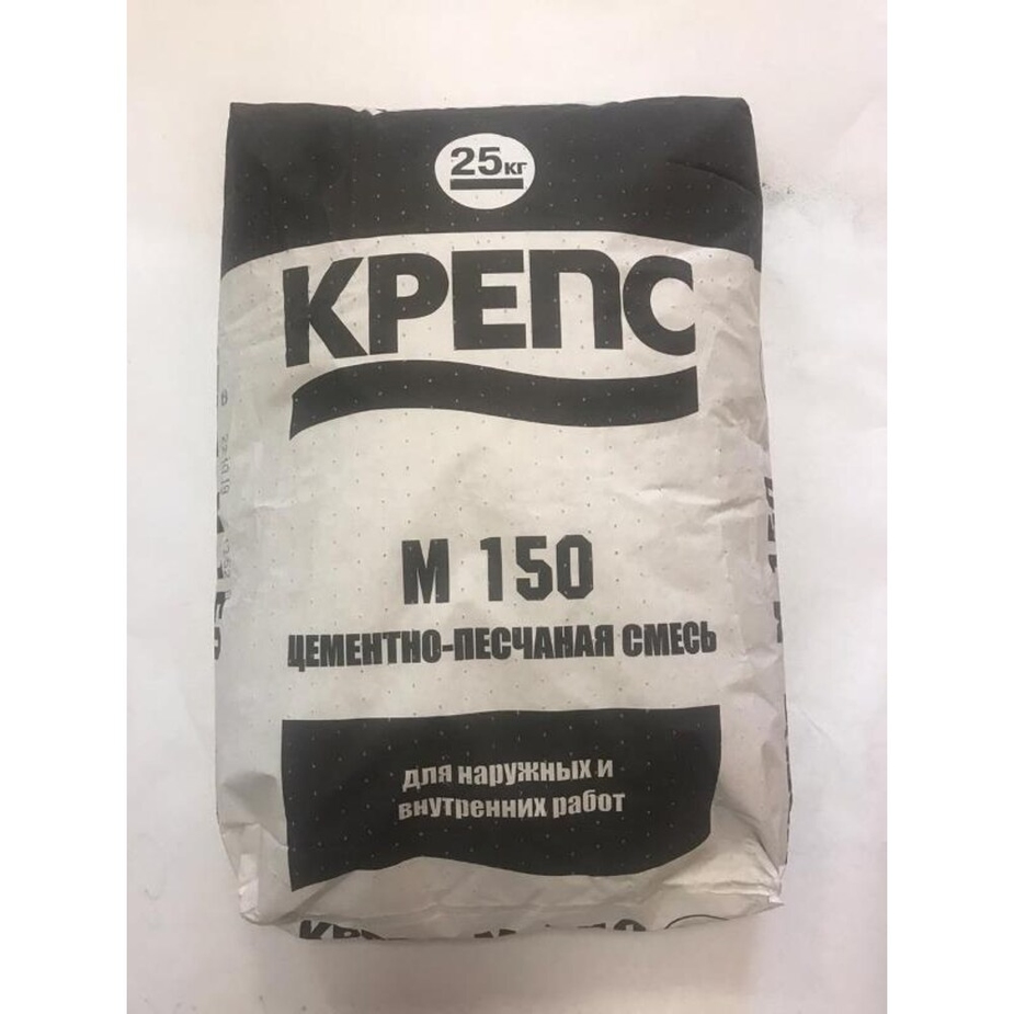 Смесь цементно-песчаная Крепс М150 25 кг — купить в Петровиче в Москве ...