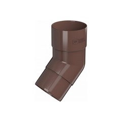 Колено трубы пластиковое Технониколь коричневое (359455 )