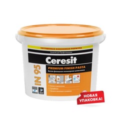 Шпатлевка полимерная Ceresit IN 95 белая финишная 25 кг