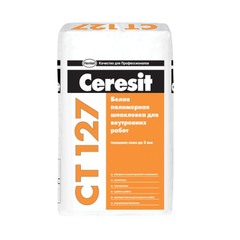Шпаклевка полимерная Ceresit CT 127 финишная белая 25 кг