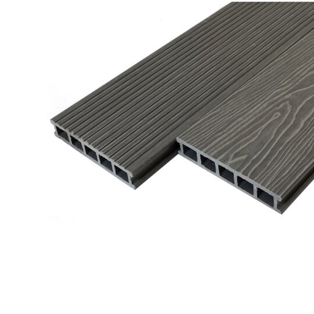 Доска террасная RusDecking Tehno Crown 3D 32х165х3000 мм ДПК венге ...