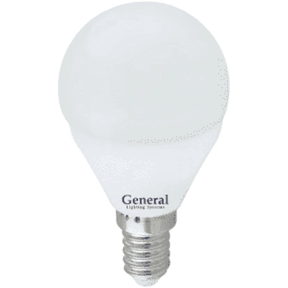Лампа светодиодная General шар E14 10 Вт 2700K 45х80 мм — купить в ...