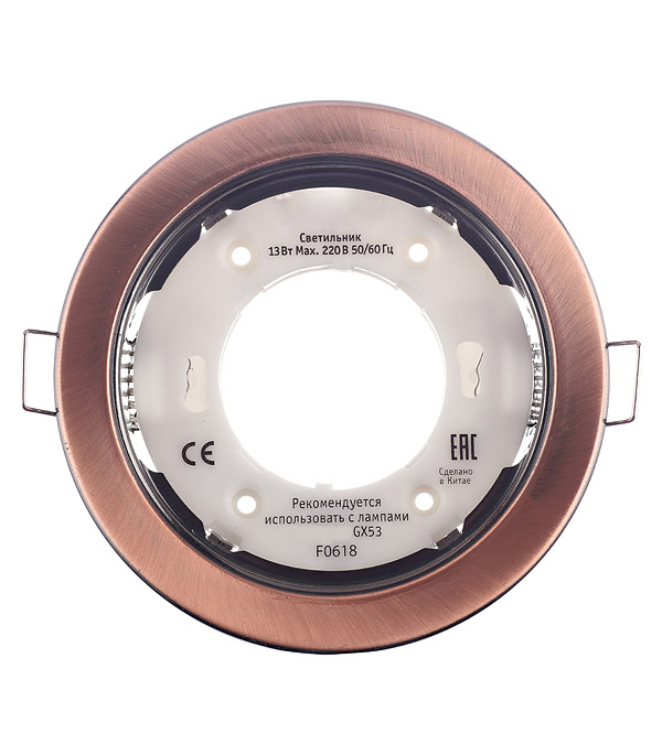 

Светильник встраиваемый GX53 черненая медь 13 Вт IP20 Navigator ДВО (71282)