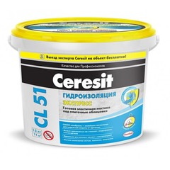 Гидроизоляция полимерная Ceresit CL 51 эластичная серая 15 кг