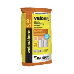 Клей для теплоизоляции Vetonit Therm S100 зимний 25 кг