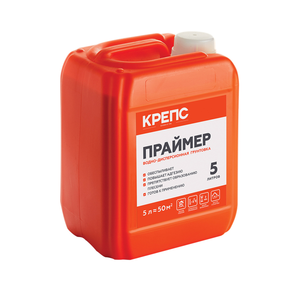 Грунтовка Крепс Праймер полимерная 5 кг — купить в Москве: цена за ...