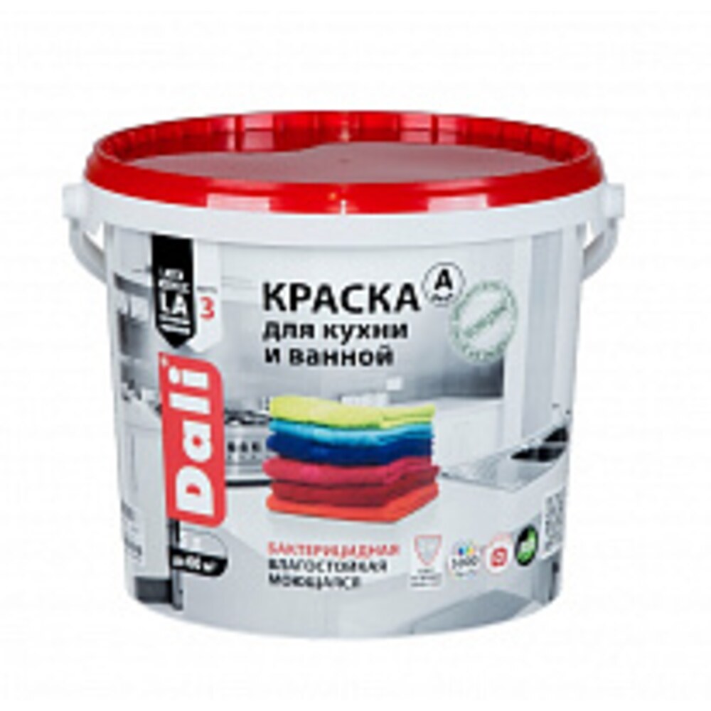 Краска латексная Dali для кухни и ванной база А 5 л — купить в Санкт ...