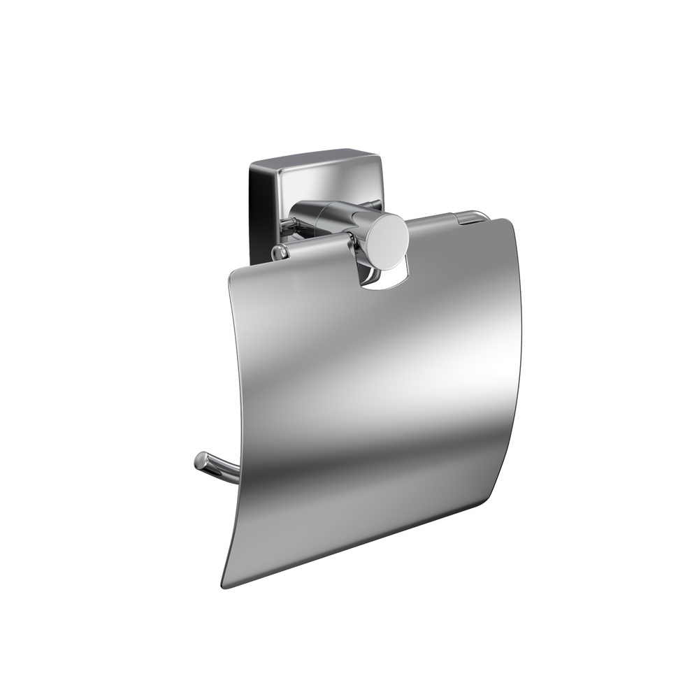 Держатель для туалетной бумаги Fora Keiz с крышкой металл хром (K015) держатель fora keiz для полотенец двойной 50 см
