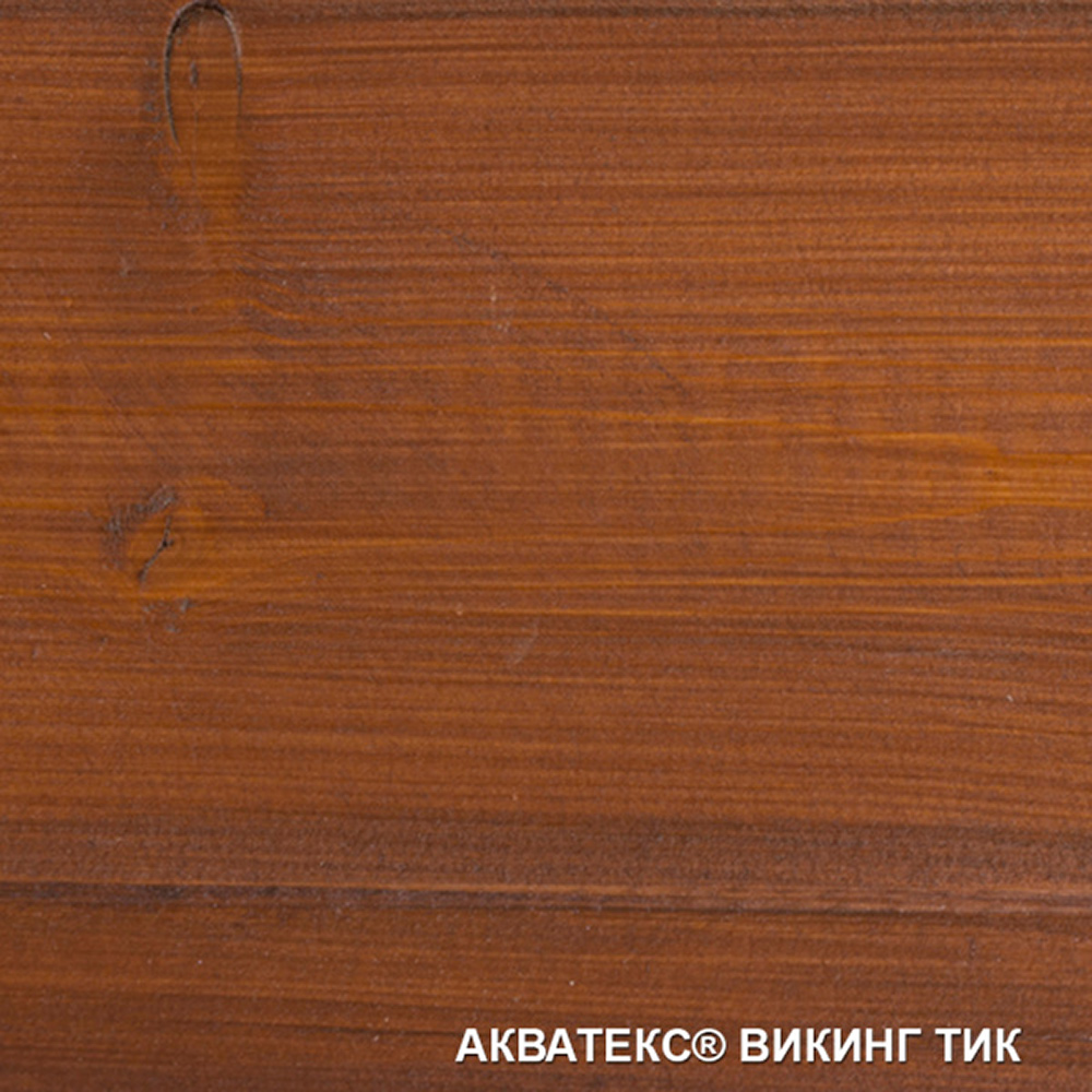 фото Антисептик акватекс викинг декоративный для дерева тик 0,75 л