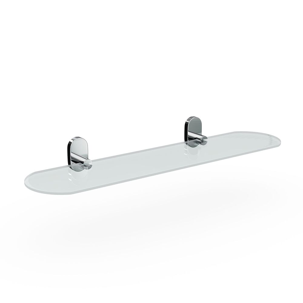 Полка для ванной Fora Brass 415х140х60 мм стекло/металл хром (BR034) полка fora marble для ванной комнаты одинарная